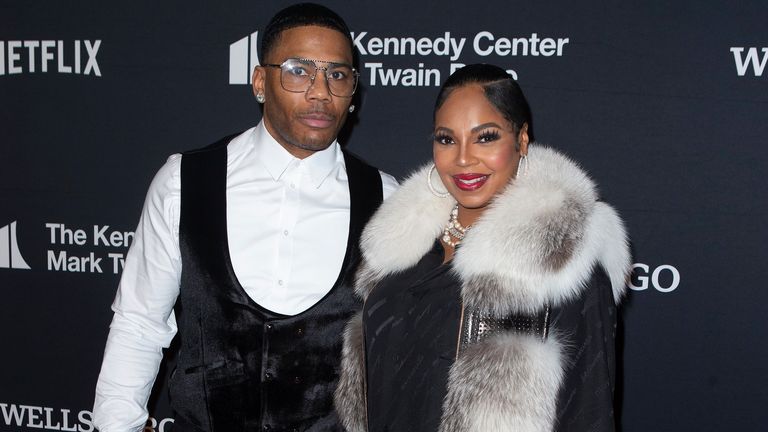 Nelly and Ashanti pictured in March. Pic: AP
