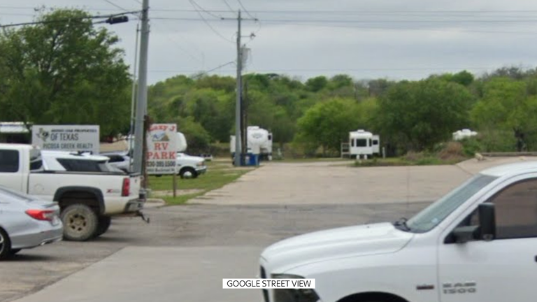 Lazy J's RV Park in Nixon, Texas, where Brandon Rasberry was killed in 2022. Photo: Google Street View