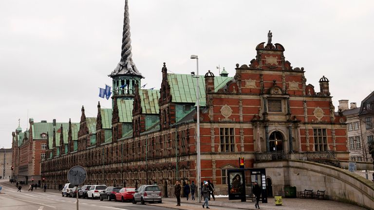 A view of the Old Stock Exchange in Copenhagen, Denmark, in 2019. File pic: AP