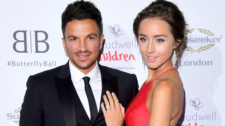 File photo dated 13/06/19 of Peter Andre and Emily MacDonagh who have revealed they are expecting a baby. The couple already have two children - son Theo, six, and daughter Amelia, 10 - while Andre is also father to two children with ex-wife Katie Price - son Junior, 18, and daughter Princess Tiaami, 16. Issue date: Thursday October 12, 2023.

