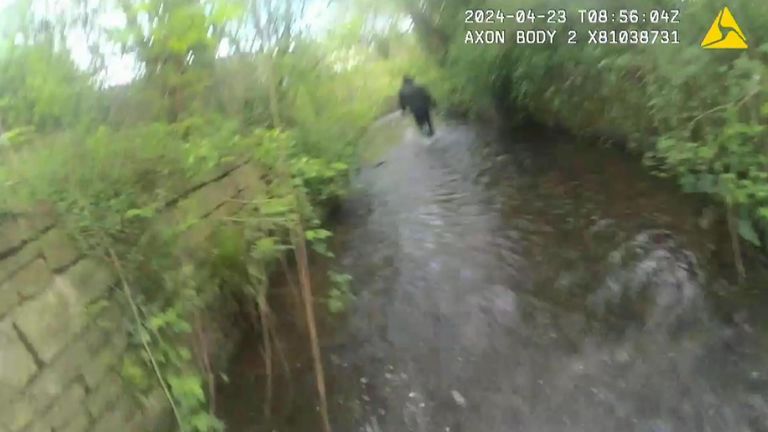 Man served up to custody following police chase which ends in local river