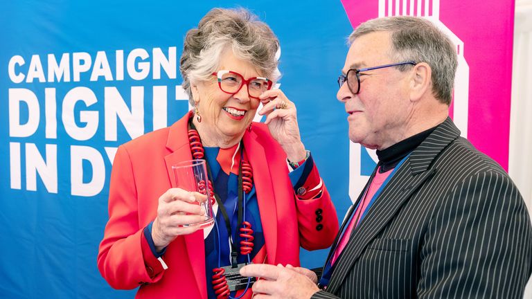 Dame Prue Leith attending a reception at the House of Lords in London, about assisted dying. File pic: PA