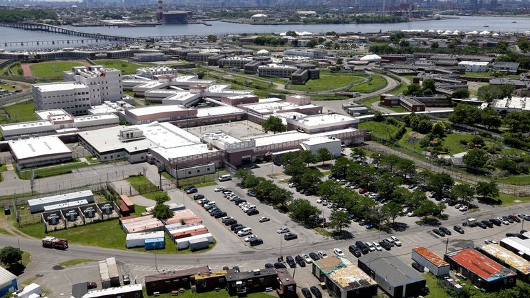 Aerial photo shows New York's biggest prison, Riker's Island jail. Pic: AP