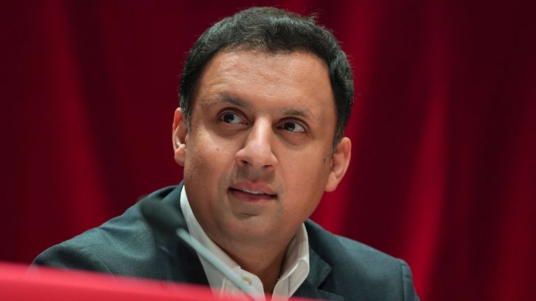 Scottish Labour leader Anas Sarwar speaking at the Scottish Trades Union Congress (STUC) at Caird Hall in Dundee. Picture date: Monday April 15, 2024.