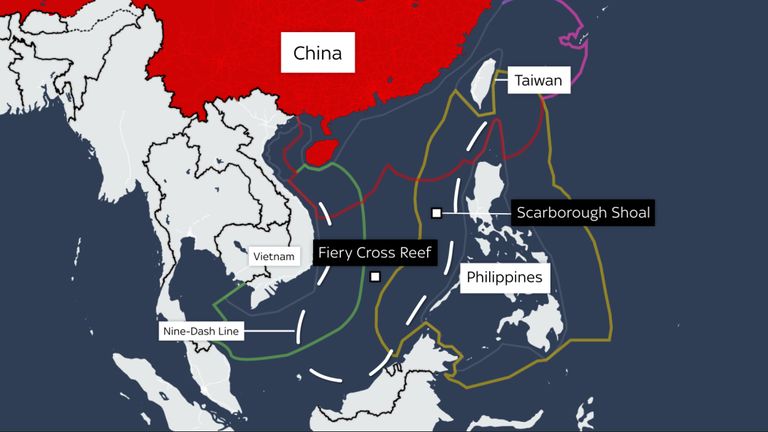 South China Sea map 