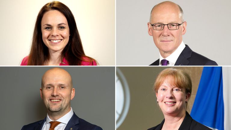 (Clockwise) Kate Forbes, John Swinney, Shona Robison and Stephen Flynn.
Pic: Scottish government