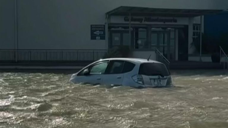 Storm Kathleen - Galway flooding 