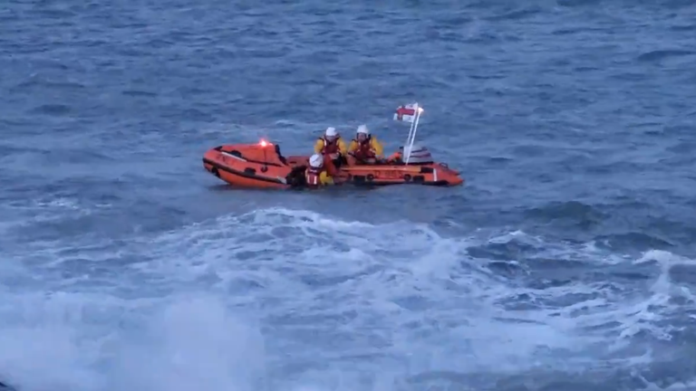 After jumping in, one volunteer was able to rescue the young girl. Pic: @TomLyonsBiz