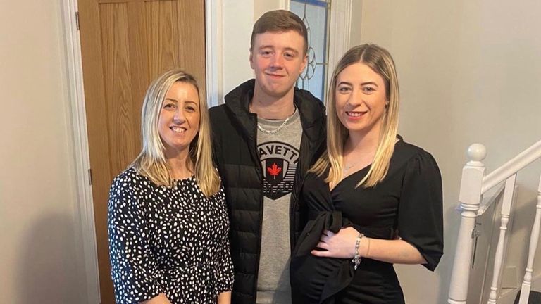 Ben with mum Carla (left) and sister Ashleigh (right). Pic: Ashleigh Rogers
