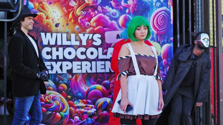 Willy Wonka THE experience.  Photo: Angela Yang/NBC News