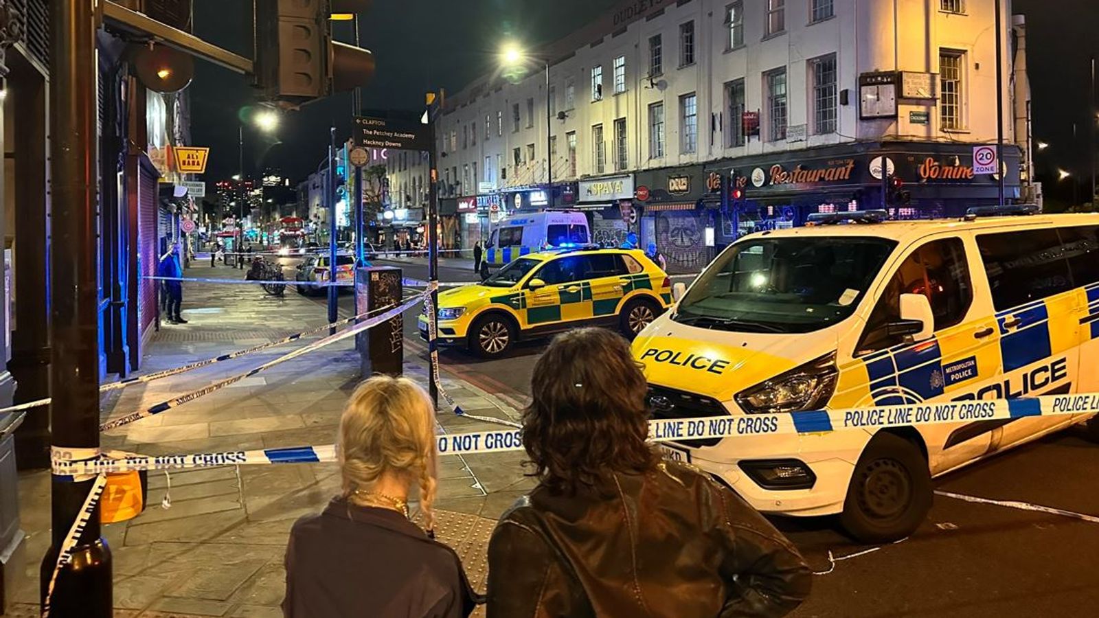 Hackney: Child among four injured in shooting near east London restaurant