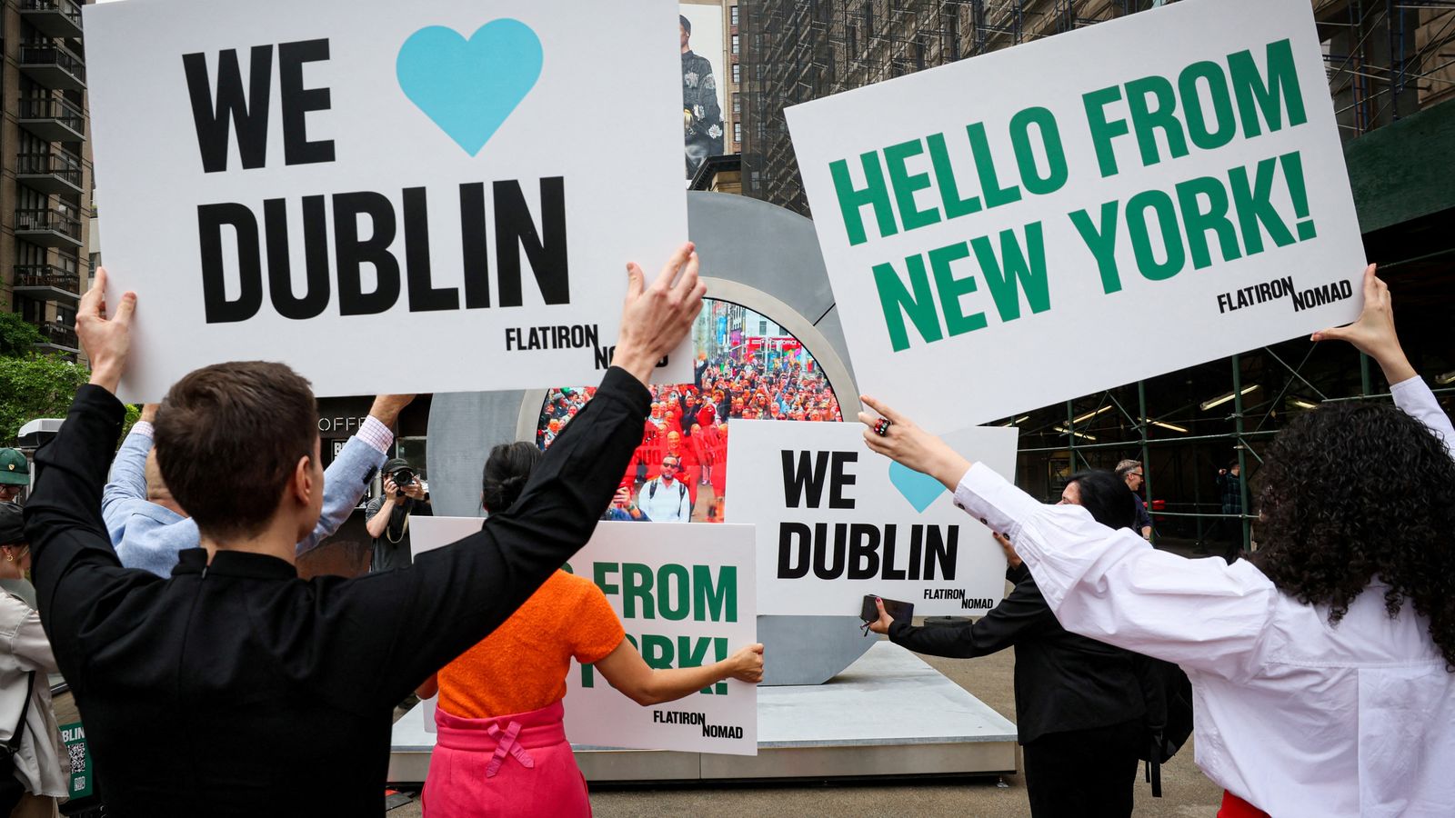 Portal connecting Dublin and New York 'reawakens' under new restrictions after 'inappropriate behaviour'