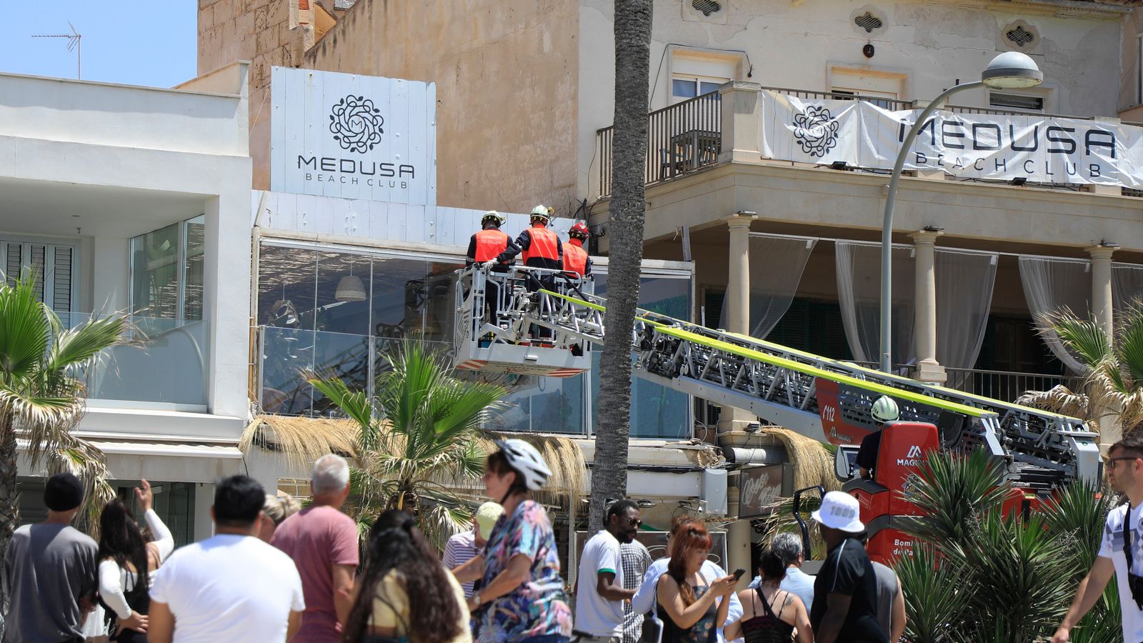 Majorca rooftop terrace in deadly collapse was unlicenced, says mayor