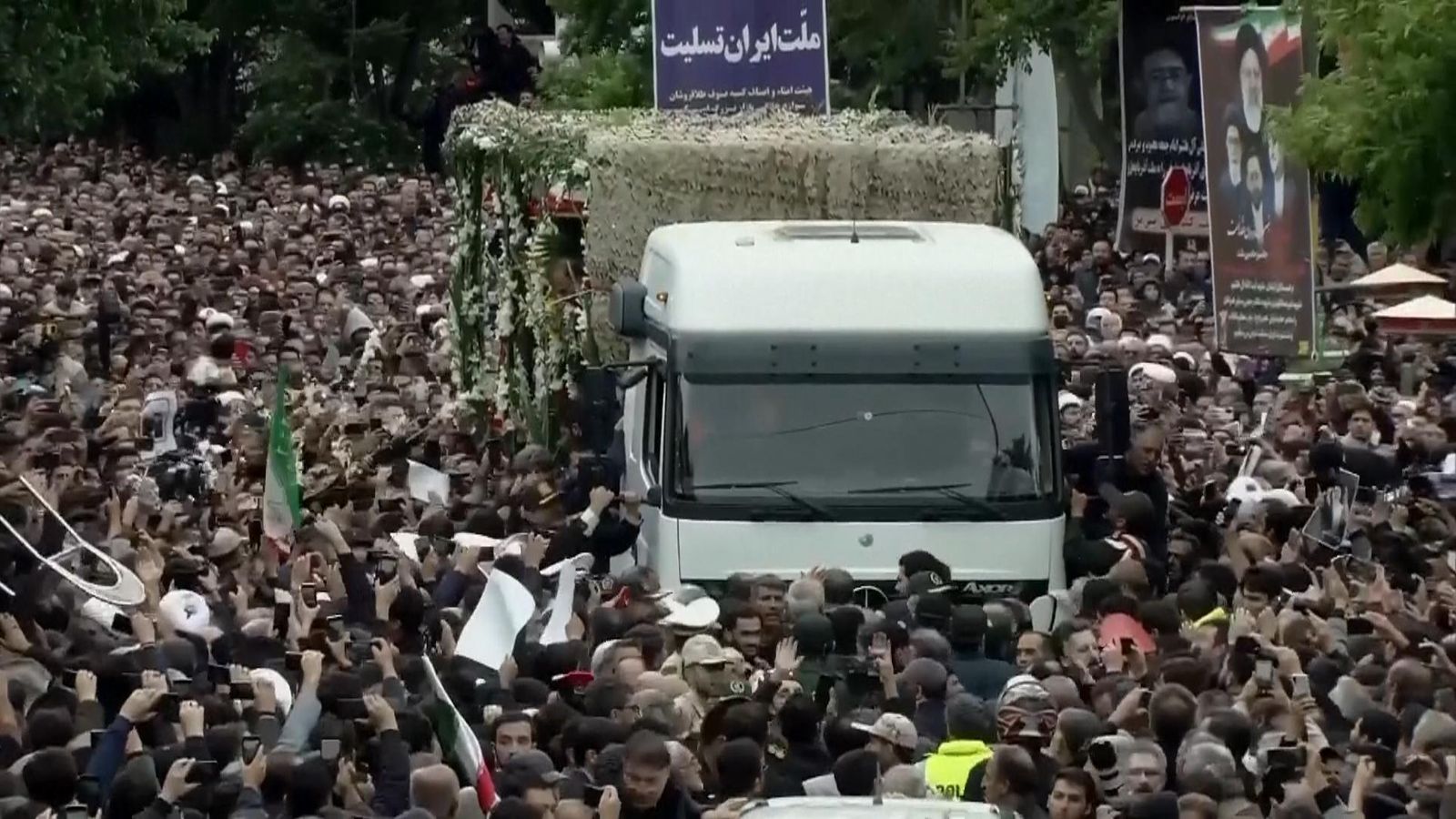 Iran Thousands Mourn President Ebrahim Raisi In Funeral Procession World News Sky News 9415