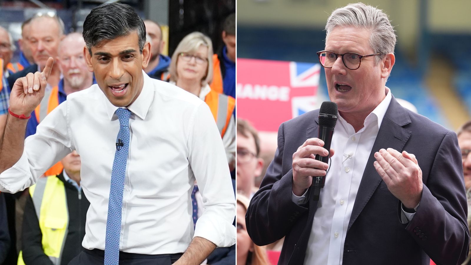Rishi Sunak and Sir Keir Starmer to go head to head in their first televised leaders' debate of the general election