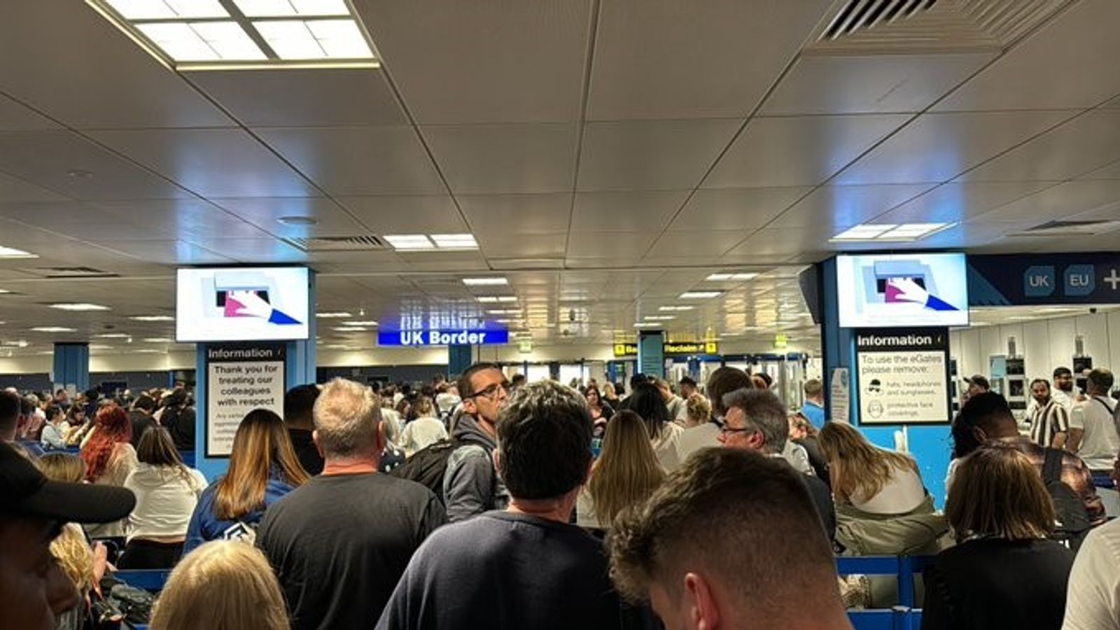 Travel chaos at airports across UK - as London and Manchester confirm ...