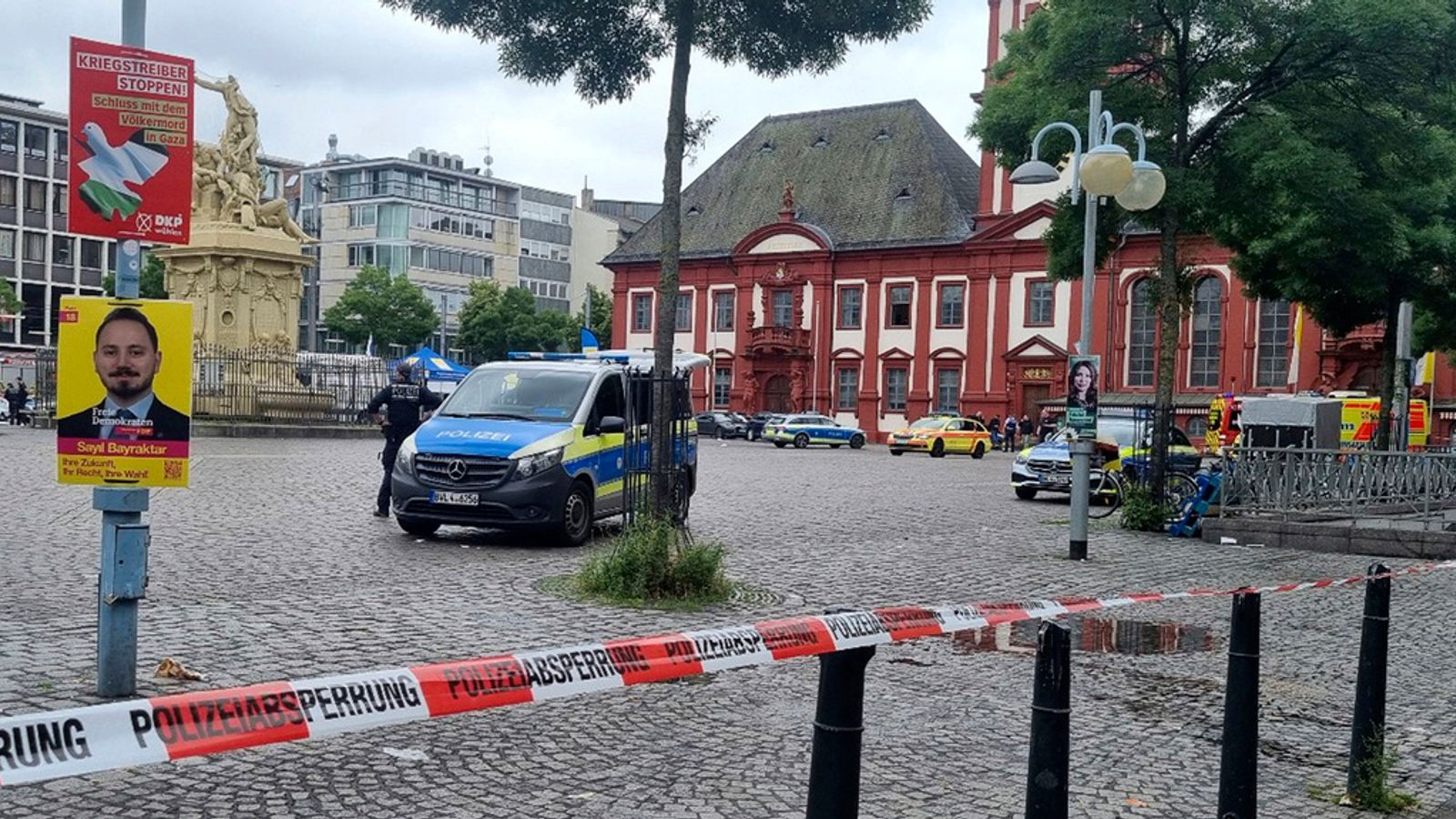 ‘Major’ police operation in German city of Mannheim following reports of knife attack