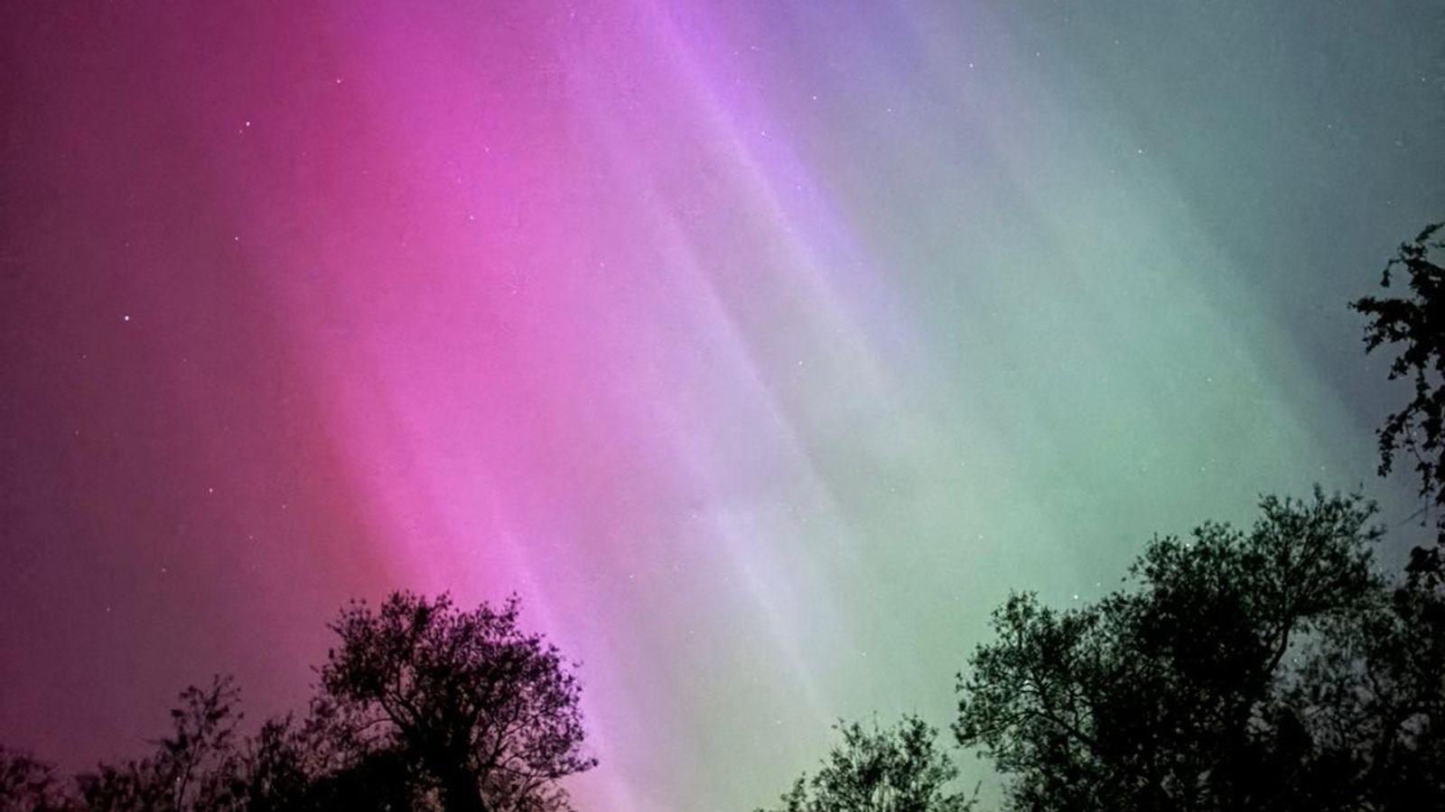 Northern Lights visible in England and Wales as severe solar storm hits