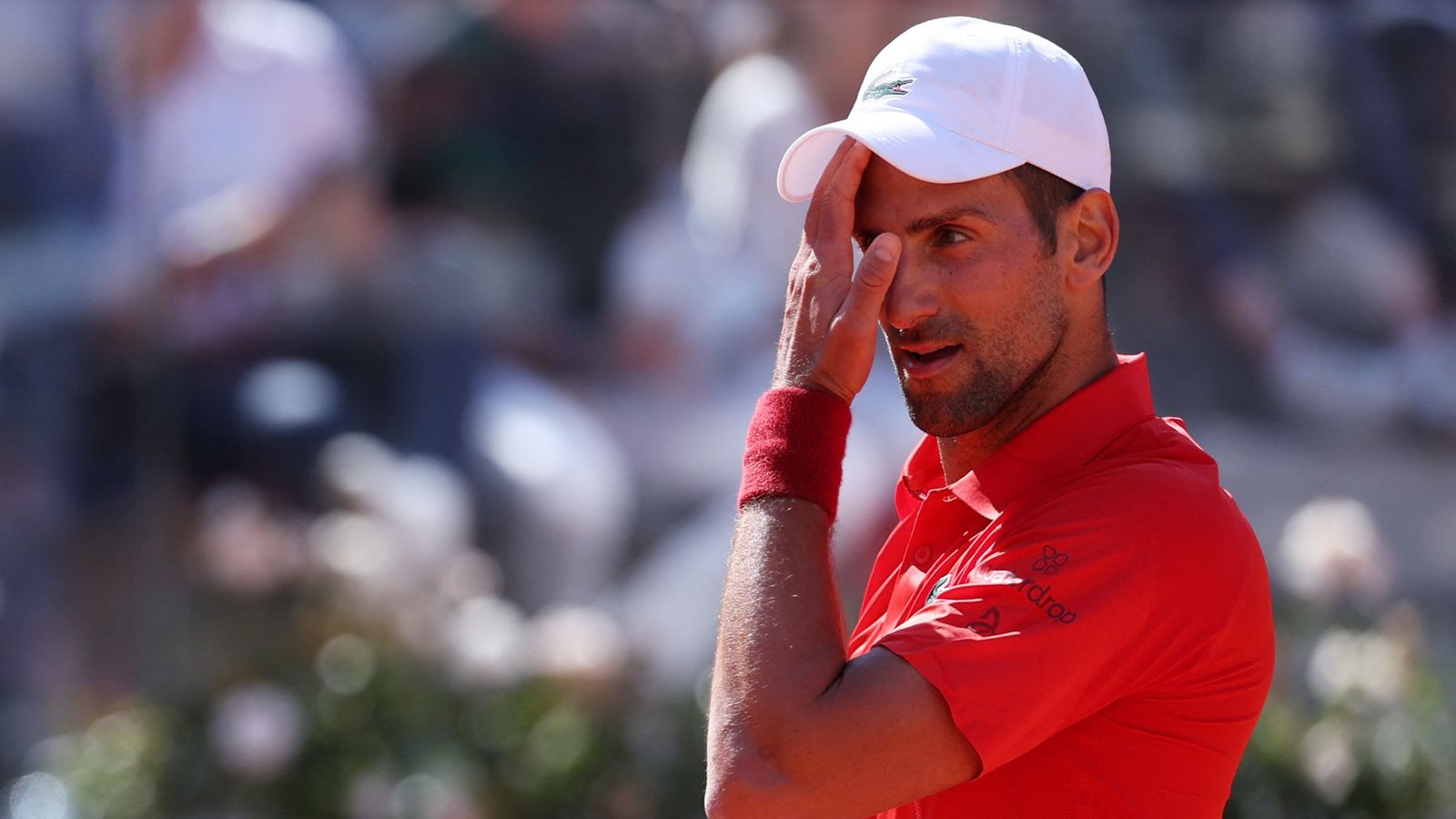 Novak Djokovic to have medical tests after bottle strike and shock loss in Italian Open