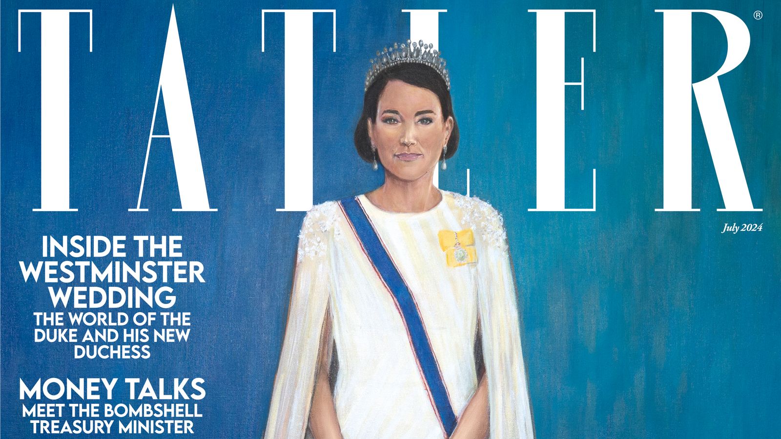 Портрет на принцесата на Уелс се появява на корицата на списанието - след представянето на официалната картина на краля