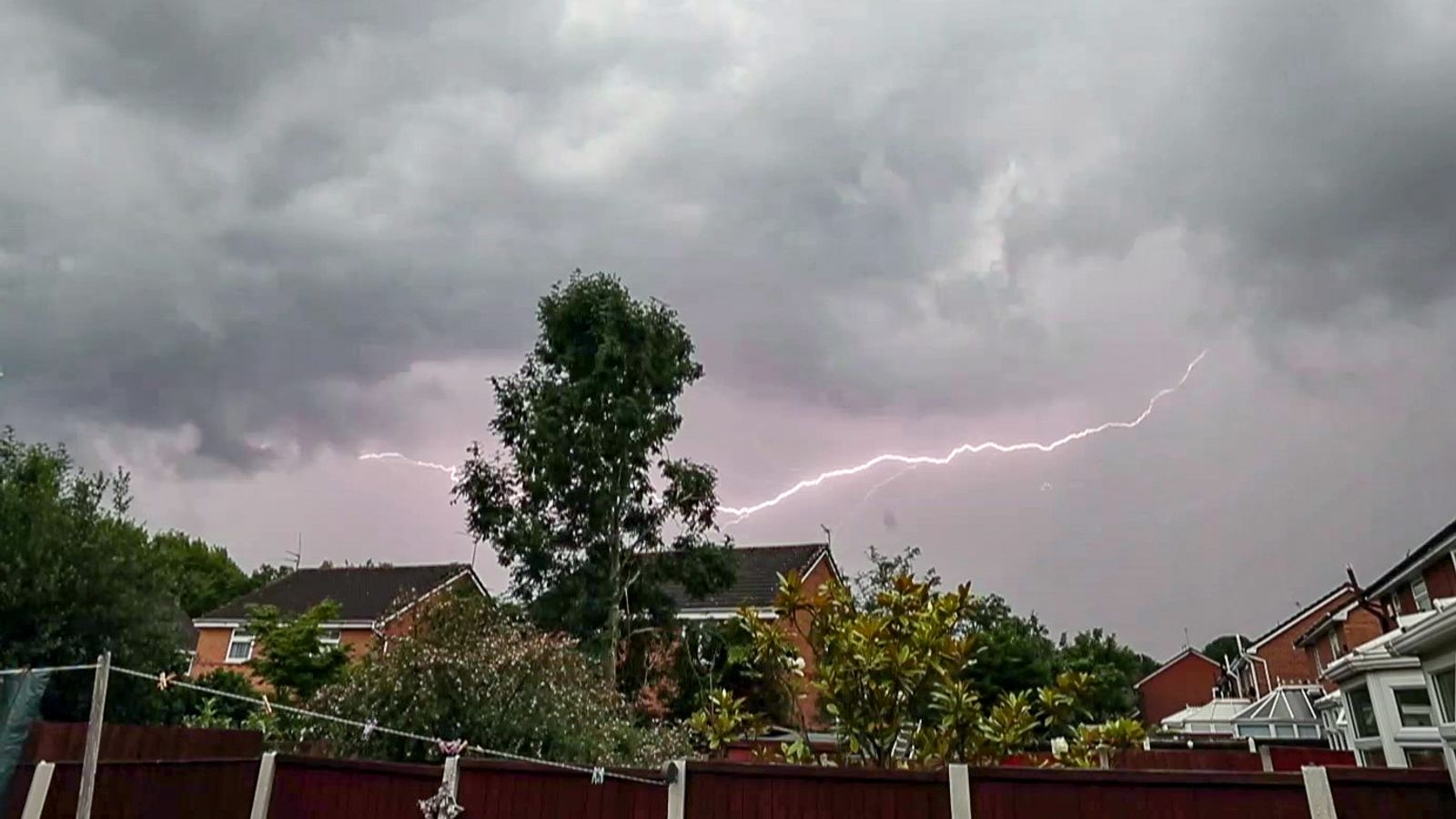 UK weather: Warning of 'danger to life' as thunderstorms strike most of country
