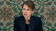 Asma al Assad. Pic: SANA via Reuters