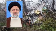 Pics: Iranian Presidency Office/AP/Reuters

A view of the wreckage of Iranian president Ebrahim Raisi&#39;s helicopter at the crash site on a mountain in Varzaghan area, northwestern Iran, May 20, 2024. Stringer/WANA (West Asia News Agency) via REUTERS ATTENTION EDITORS - THIS IMAGE HAS BEEN SUPPLIED BY A THIRD PARTY....