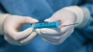 A file picture of a syringe used in cosmetic surgery. Pic: AP
