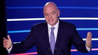 FIFA president Gianni Infantino in February 2024. Pic: Reuters