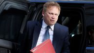 Grant Shapps walks to attend the weekly cabinet meeting.
Pic Reuters