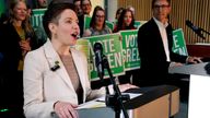 Green Party co-leaders Carla Denyer and Adrian Ramsay speaking during the Green Party General Election campaign launch. Pic PA