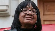 Diane Abbott with Ngozi Fulani during the demonstration outside Hackney Town Hall.
Pic: Thabo Jaiyesimi/Shutterstock