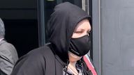 Holly LeGresley leaving Worcester Magistrates&#39; Court where she admitted uploading 22 images and 132 videos of monkeys being tortured to online chat groups.
Pic PA