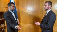 First Minister Humza Yousaf and Sky&#39;s Scotland correspondent Connor Gillies