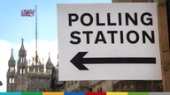 Pic: PA
Signage outside a polling station in central Westminster, London. Local elections are taking place across England, as well as parliamentary elections in Scotland and Wales, on Thursday. Picture date: Wednesday May 5, 2021.