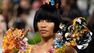 Nicki Minaj at the Met Gala in New York earlier in May. Pic: AP