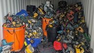 A huge amount of power tools were found. Pic: Kent Police