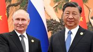 Russian President Vladimir Putin and Chinese President Xi Jinping attend a meeting on the sidelines of the Belt and Road Forum in Beijing, China, October 18, 2023. Sputnik/Sergei Guneev/Pool via REUTERS ATTENTION EDITORS - THIS IMAGE WAS PROVIDED BY A THIRD PARTY.
