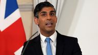 Pic: Reuters
Britain's Prime Minister Rishi Sunak reacts speaks a meeting with the Chancellor of Austria, Karl Nehammer, at Federal Chancellery Ballhausplatz, during a visit to Austria. Picture date: Tuesday May 21, 2024. Jordan Pettitt/Pool via REUTERS