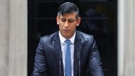 Rishi Sunak delivers a speech calling a general election.
Pic Reuters