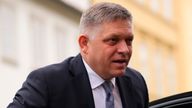 File pic: AP
FILE - Slovakia&#39;s Prime Minister Robert Fico arrives for the V4 meeting in Prague, Czech Republic, Tuesday, Feb. 27, 2024. Media reports say on Wednesday, May 15, 2024 that Slovakia...s populist Prime Minister Robert Fico was injured in a shooting and taken to hospital. (AP Photo/Petr David Josek, File)