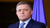 Slovakia&#39;s prime minister Robert Fico
