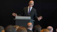 First Minister John Swinney delivers a speech on Scotland&#39;s economy and the government&#39;s priorities at Barclays Glasgow Campus in Glasgow. Picture date: Friday May 17, 2024.