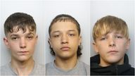 Shane Cunningham (left), Cartel Bushnell (centre) and Leo Knight (right). Pic: Avon and Somerset Police via PA
