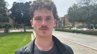 Aidan Doyle, 21, is a philosophy and jazz double major at the University of California in Los Angeles 