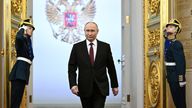 Pic: Reuters
Russian President Vladimir Putin walks before his inauguration ceremony at the Kremlin in Moscow, Russia May 7, 2024. Sputnik/Sergei Bobylev/Kremlin via REUTERS ATTENTION EDITORS - THIS IMAGE WAS PROVIDED BY A THIRD PARTY.