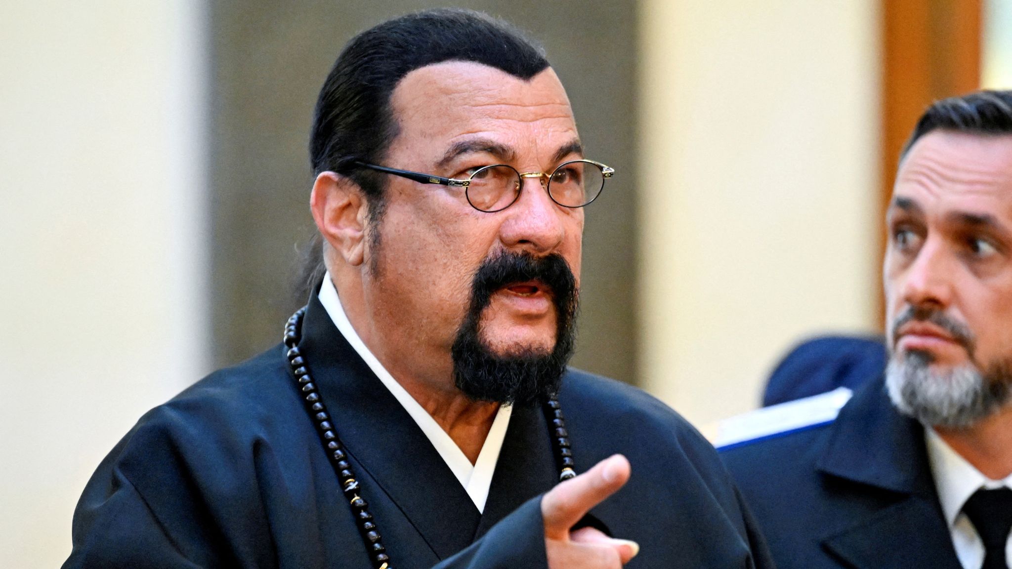 U.S. actor <b>Steven</b> Seagal arrives for the inauguration ceremony of Russian P...