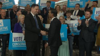 Sunak visits Teesside after Tory victory