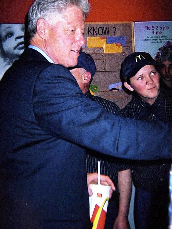 Bill Clinton at McDonald&#39;s 