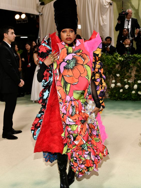 Erykah Badu attends The Metropolitan Museum of Art&#39;s Costume Institute benefit gala celebrating the opening of the "Sleeping Beauties: Reawakening Fashion" exhibition on Monday, May 6, 2024, in New York. (Photo by Evan Agostini/Invision/AP)